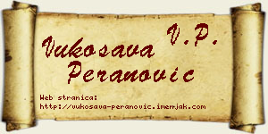Vukosava Peranović vizit kartica